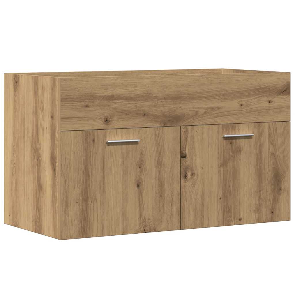 underskab til håndvask 90x38,5x46 cm konstrueret træ kunsteg