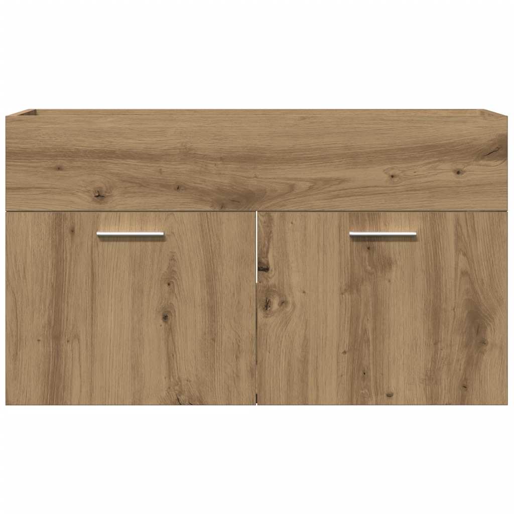underskab til håndvask 90x38,5x46 cm konstrueret træ kunsteg