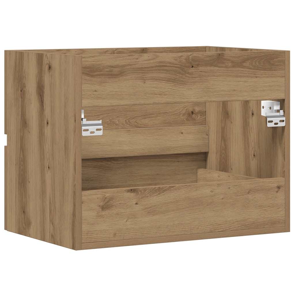 badeværelsesskab 60x38,5x45 cm konstrueret træ kunsteg