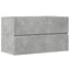 vaskeskab 90x38,5x45 cm konstrueret træ betongrå