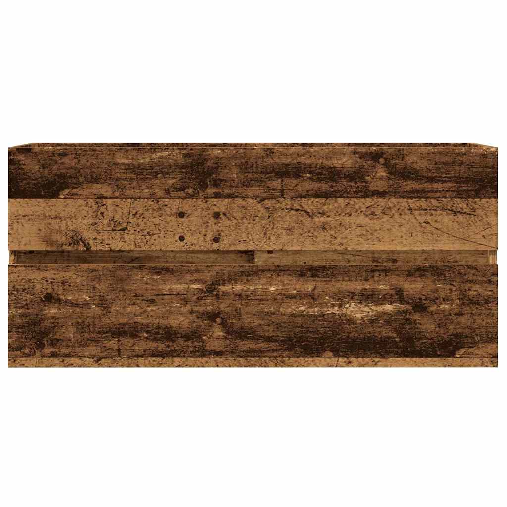 vaskeskab 100x38,5x45 cm konstrueret træ gammelt trælook