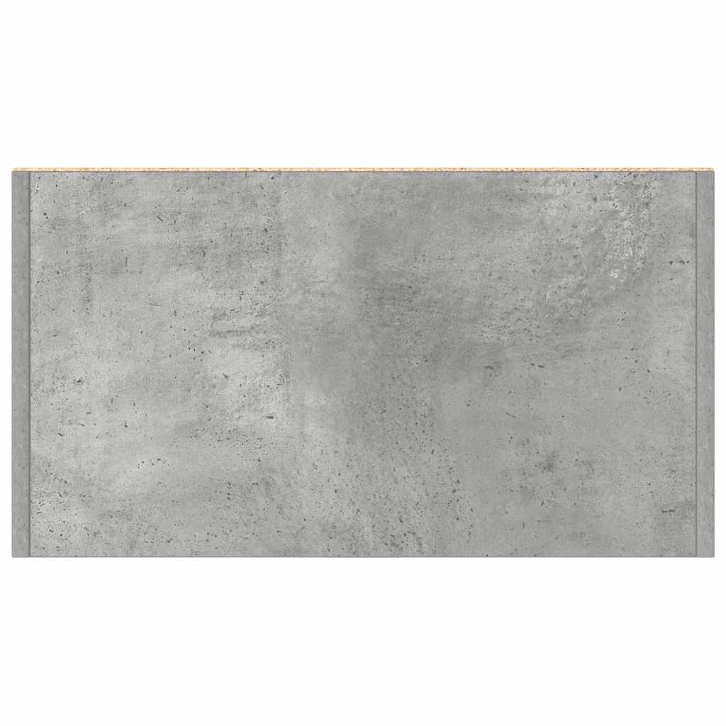badeværelsesskab 60x33x80 cm konstrueret træ betongrå