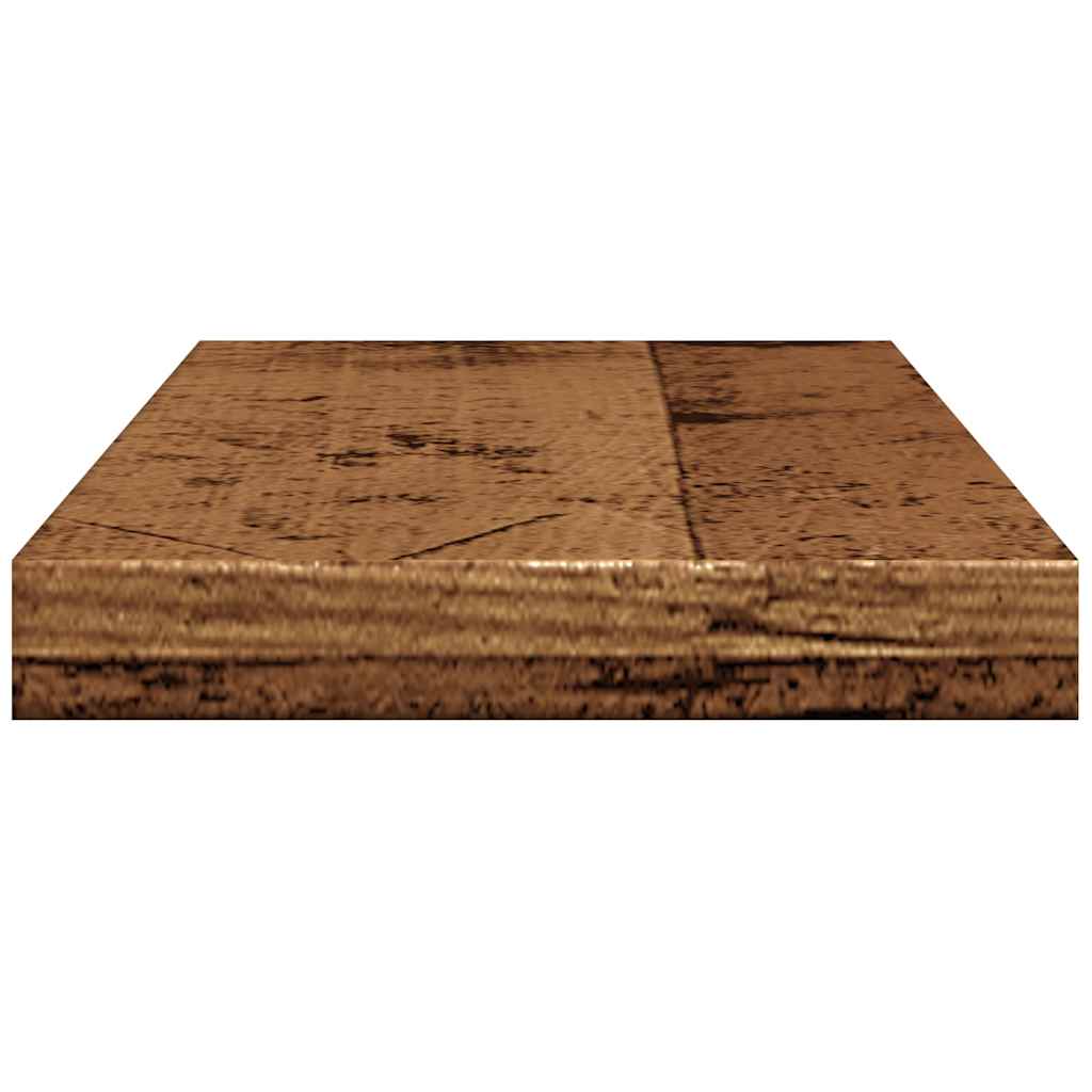 væghylder 4 stk. 40x20x1,5 cm konstrueret træ antikt trælook