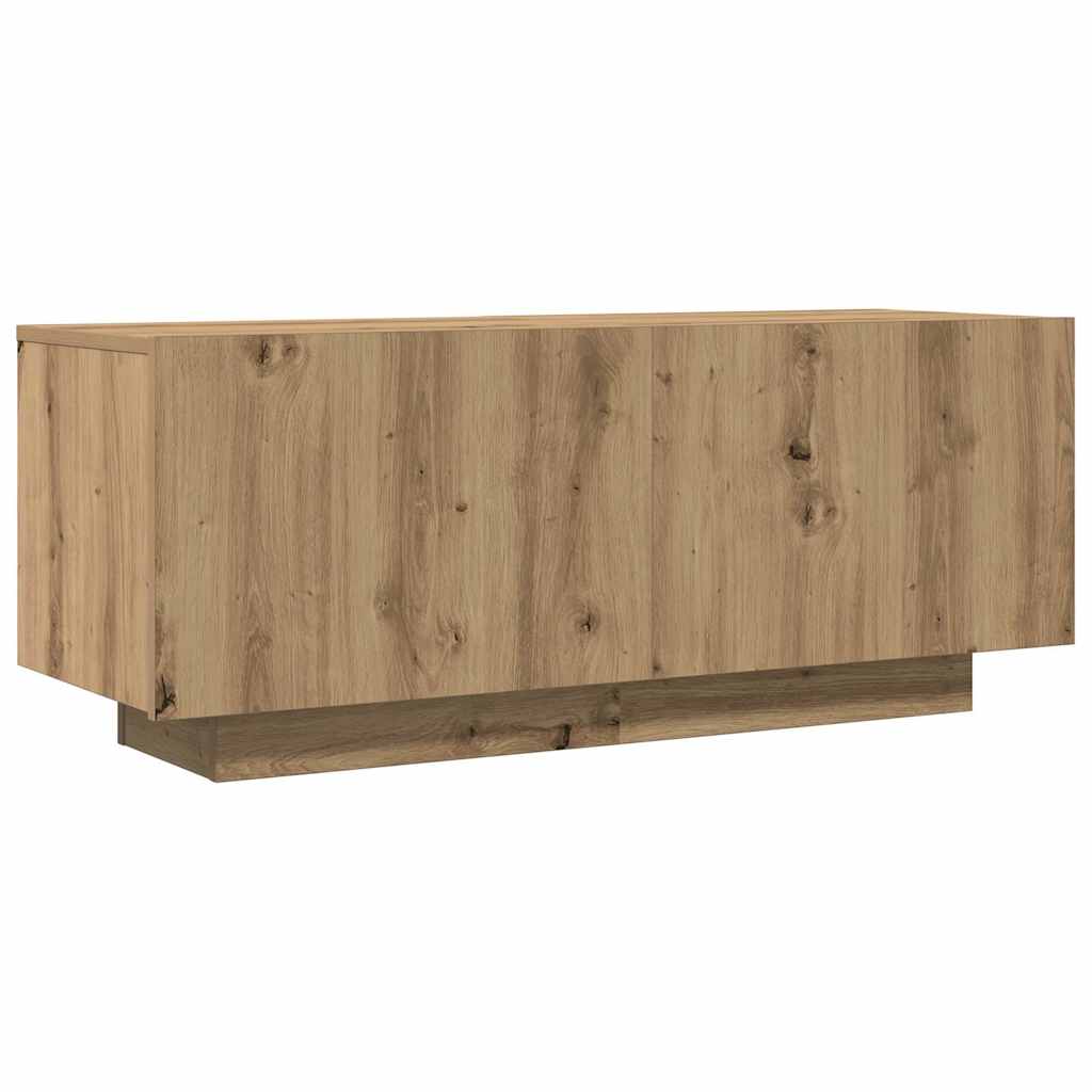 tv-bord 100x35x40 cm konstrueret træ kunsteg