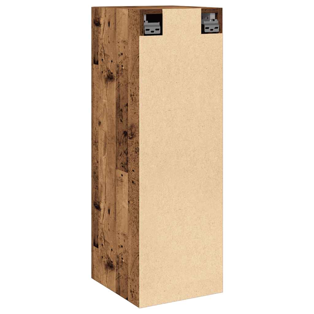 tv-skabe 2 stk. 30,5x30x90 cm konstrueret træ antikt træ