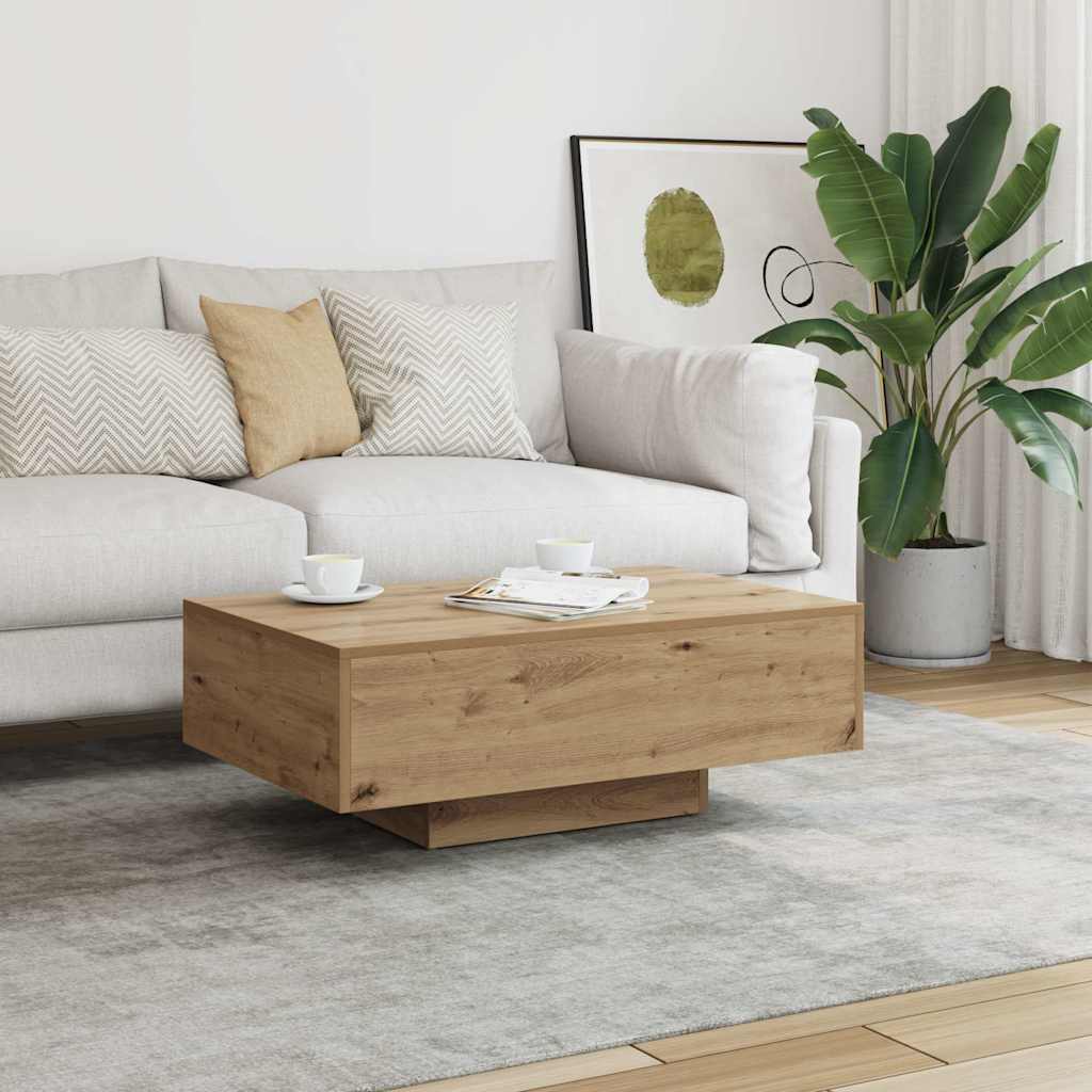 sofabord 85x55x31 cm konstrueret træ kunsteg