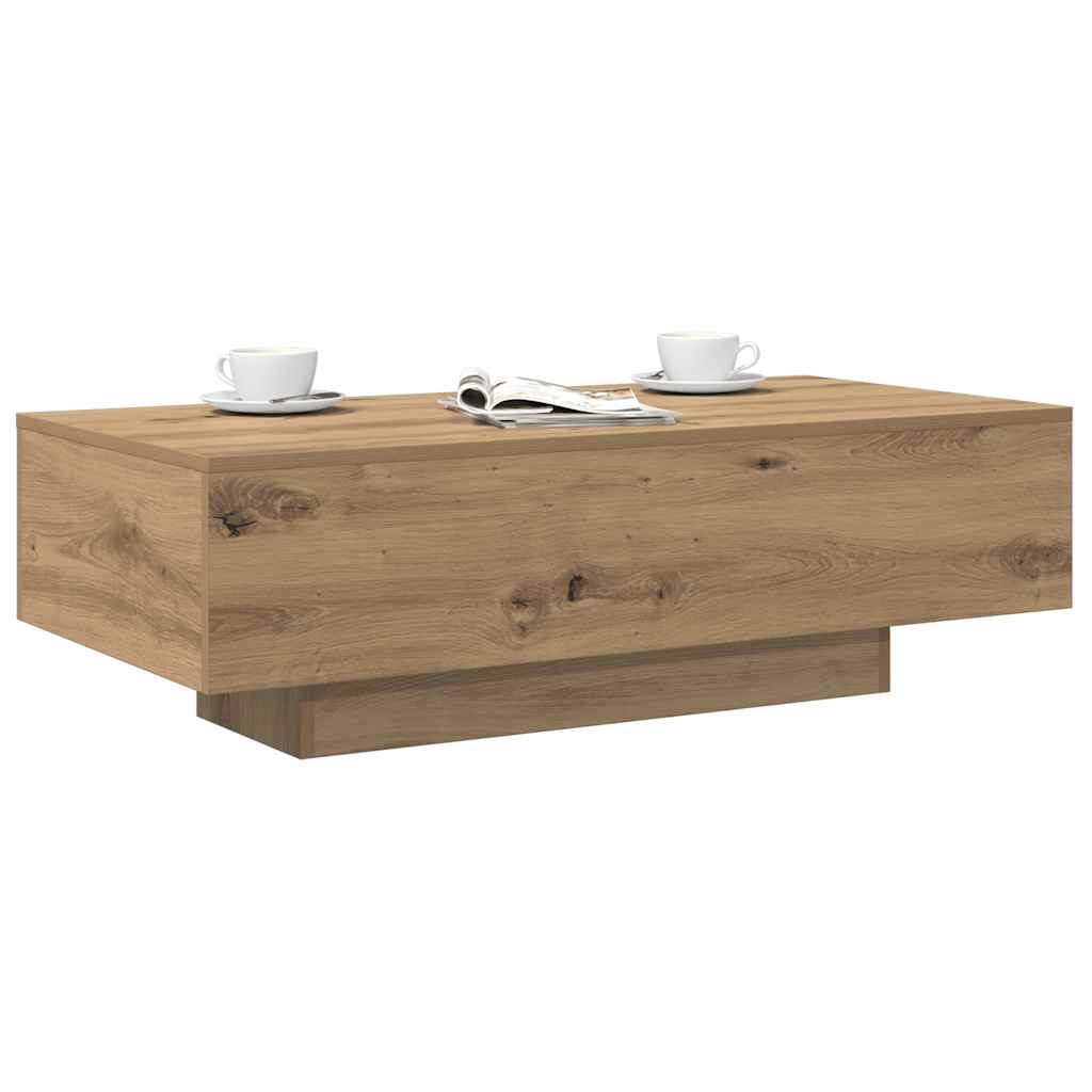 sofabord 100x49,5x31 cm konstrueret træ kunsteg