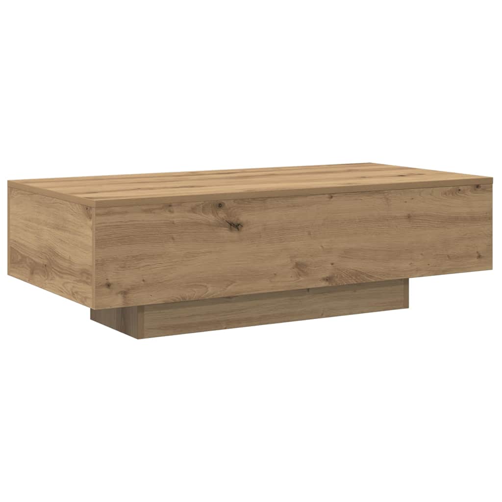 sofabord 100x49,5x31 cm konstrueret træ kunsteg