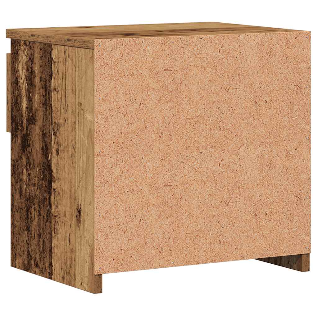 sengeborde 2 stk. 40x30x39 cm spånplade antikt træ