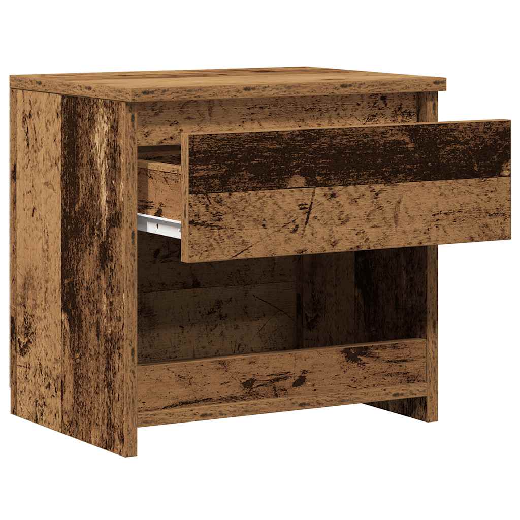 sengeborde 2 stk. 40x30x39 cm spånplade antikt træ