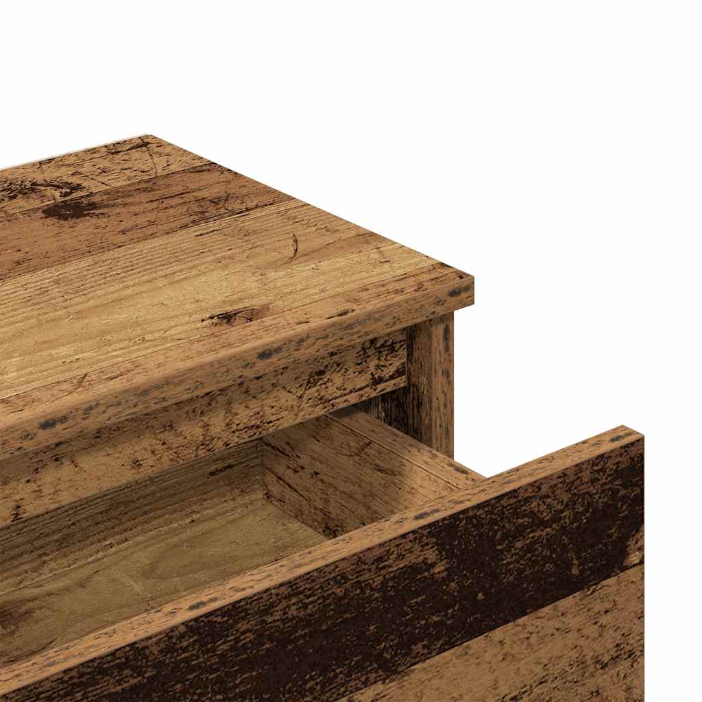 sengeborde 2 stk. 40x30x39 cm spånplade antikt træ