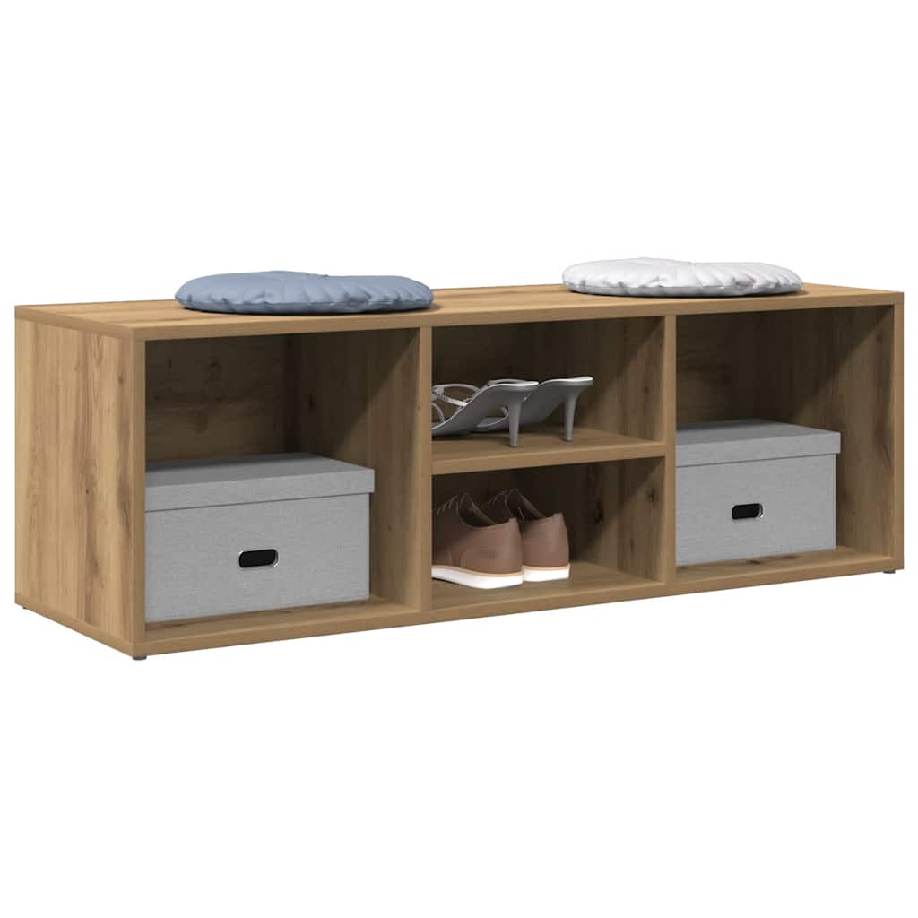 skobænk 102x35x35 cm konstrueret træ kunsteg