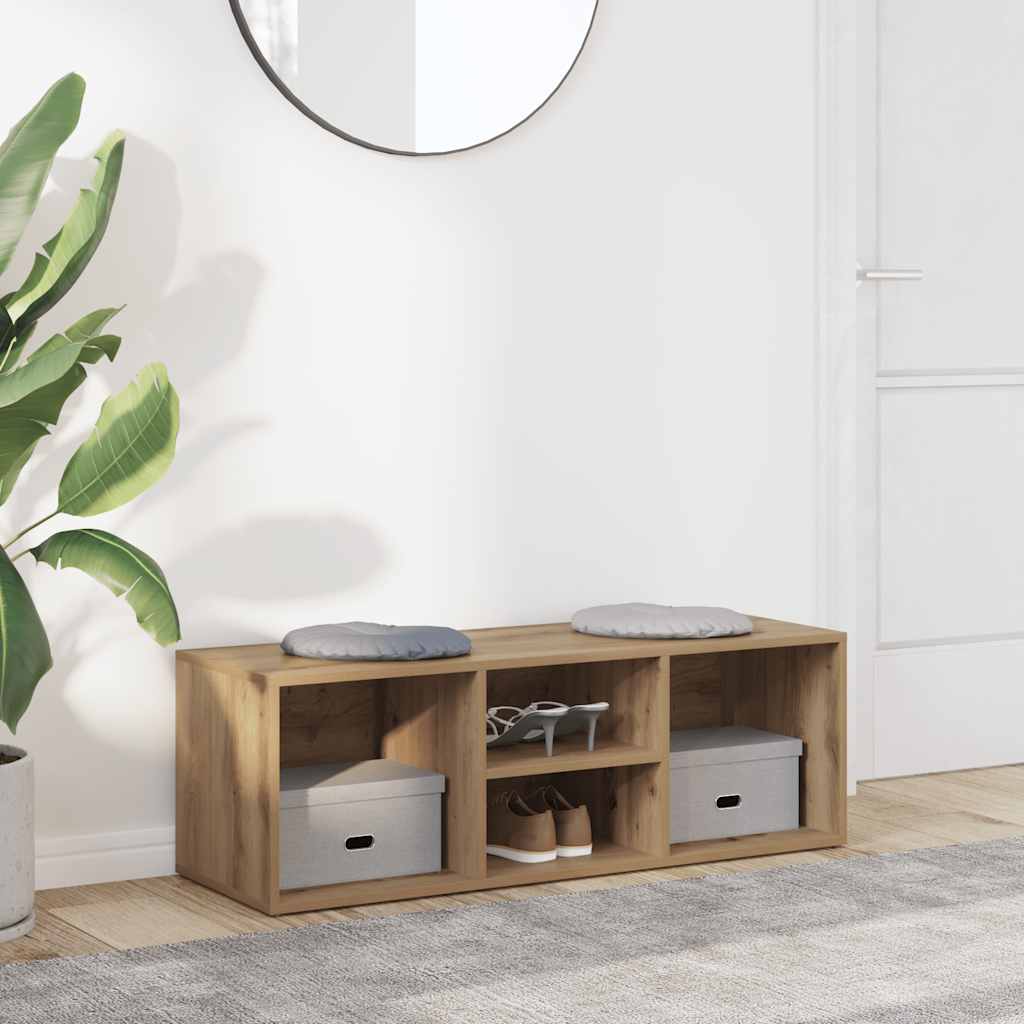 skobænk 102x35x35 cm konstrueret træ kunsteg