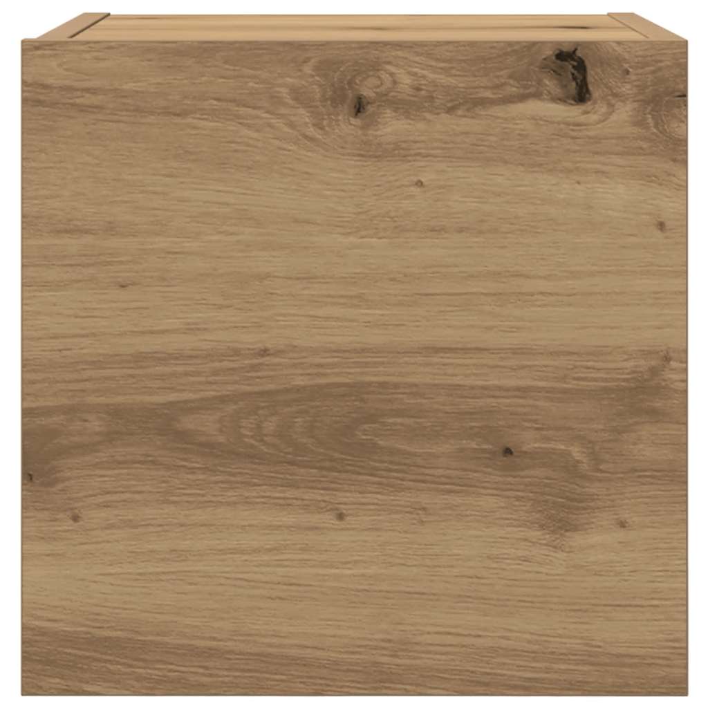 væghængt tv-skabe 2 stk. 30,5x30x30 cm kunsteg
