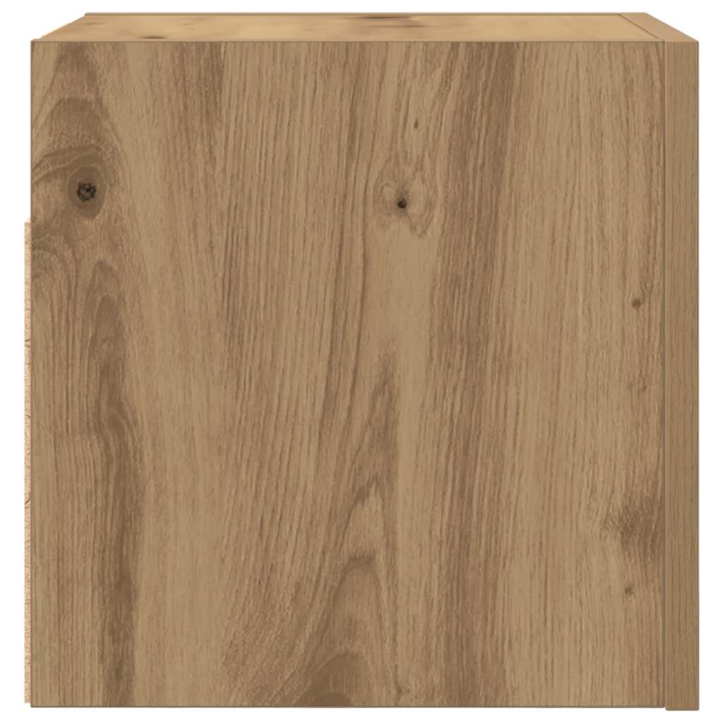 væghængt tv-skabe 2 stk. 30,5x30x30 cm kunsteg