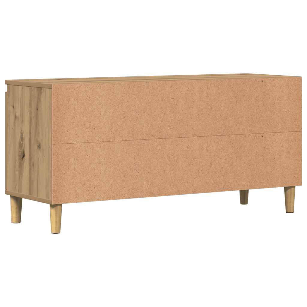 tv-bord 102x35x50 cm konstrueret træ kunsteg