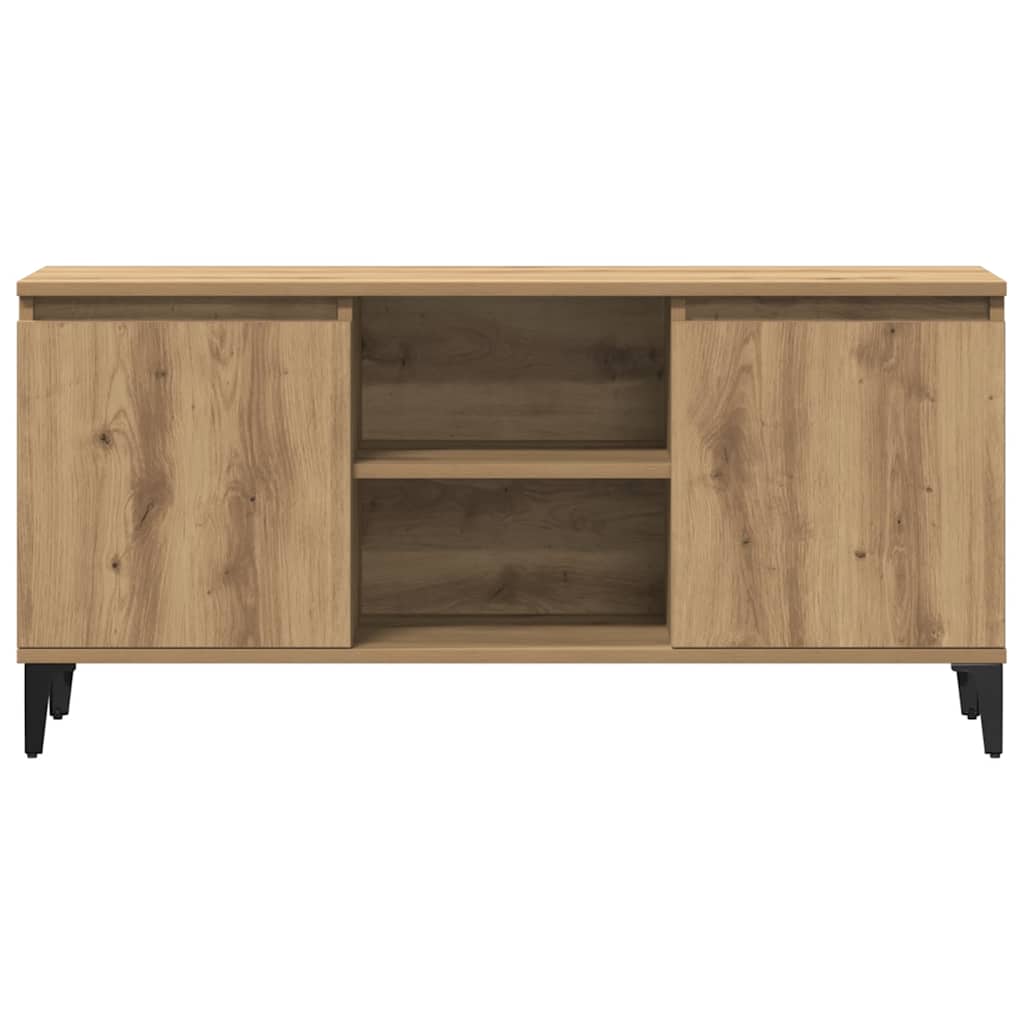 tv-bord 102x35x50 cm konstrueret træ kunsteg
