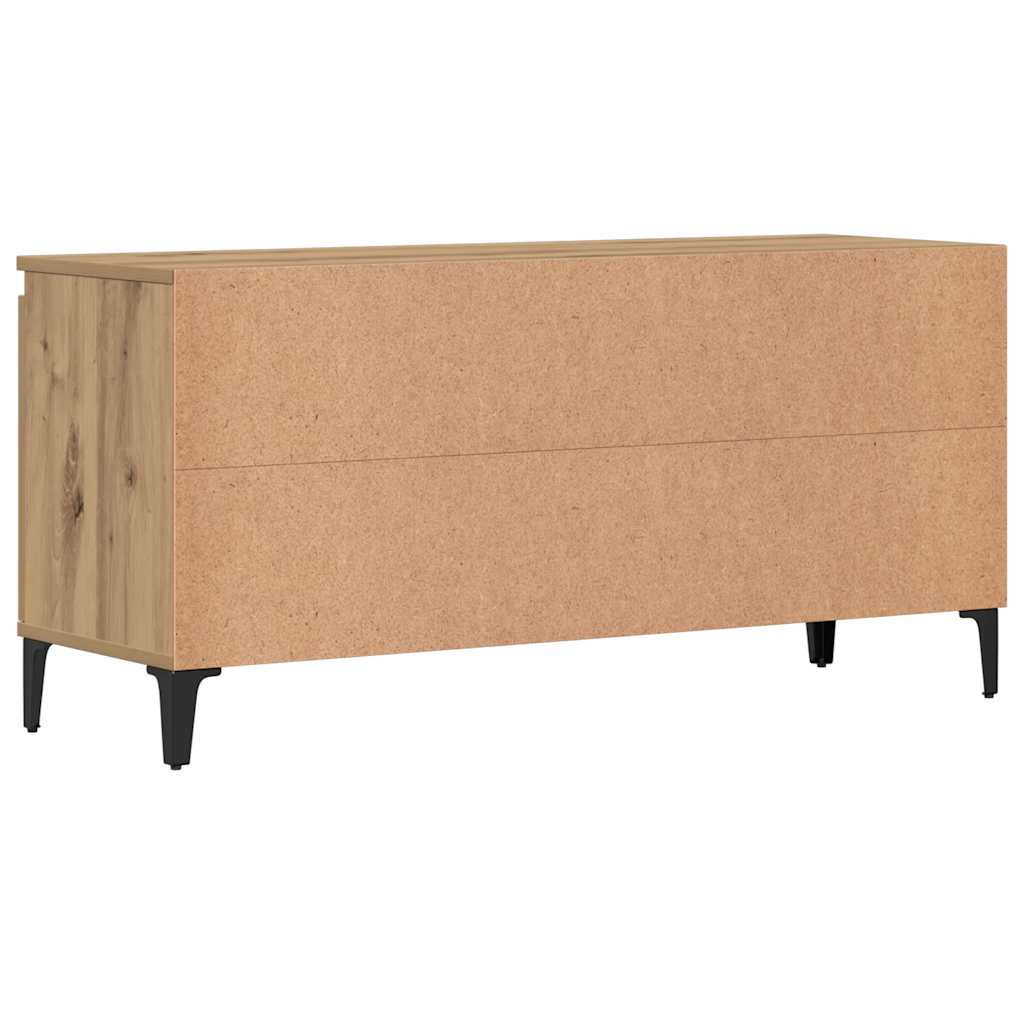 tv-bord 102x35x50 cm konstrueret træ kunsteg