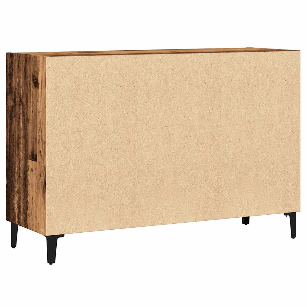 skænk 103,5x35x70 cm konstrueret træ antikt træ