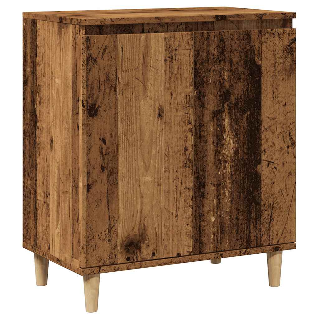 skænk 60x35x70 cm konstrueret træ antikt træ