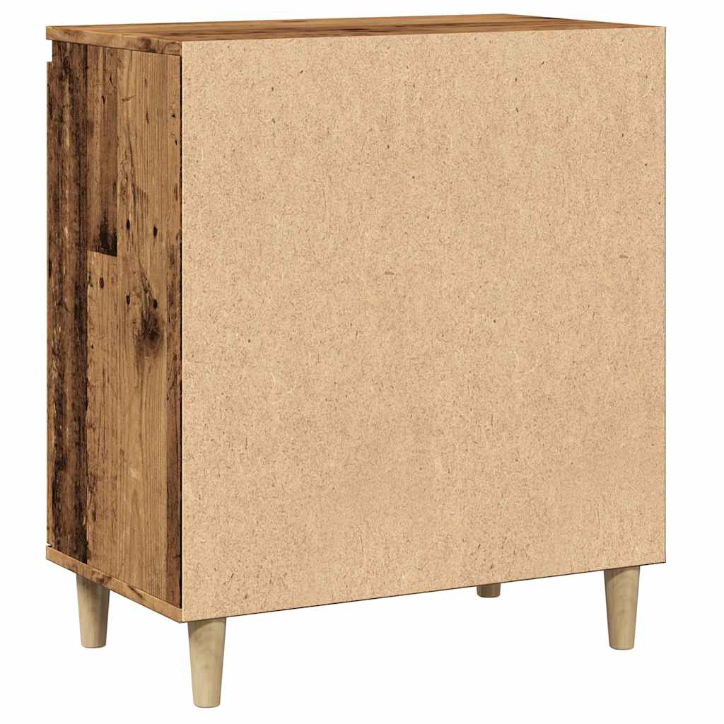 skænk 60x35x70 cm konstrueret træ antikt træ