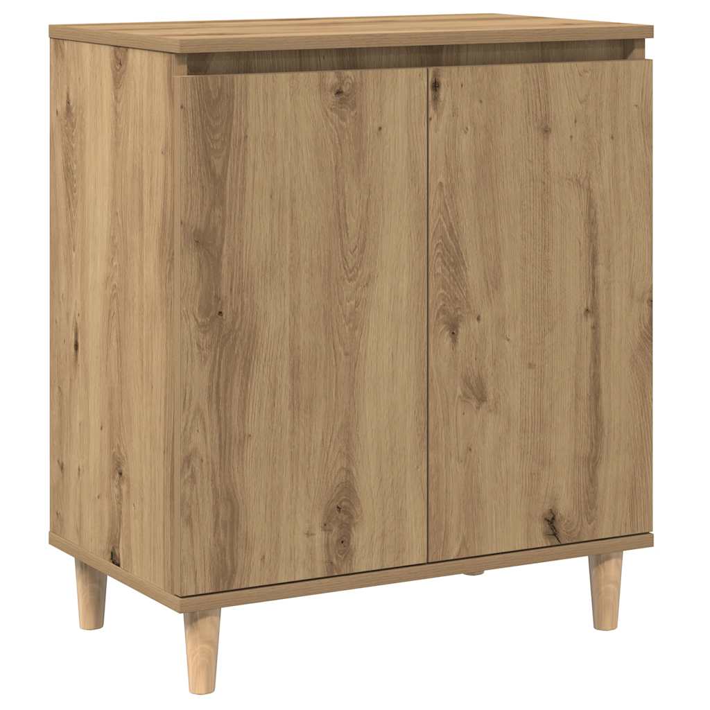 skænk 60x35x70 cm konstrueret træ egetræsfarve
