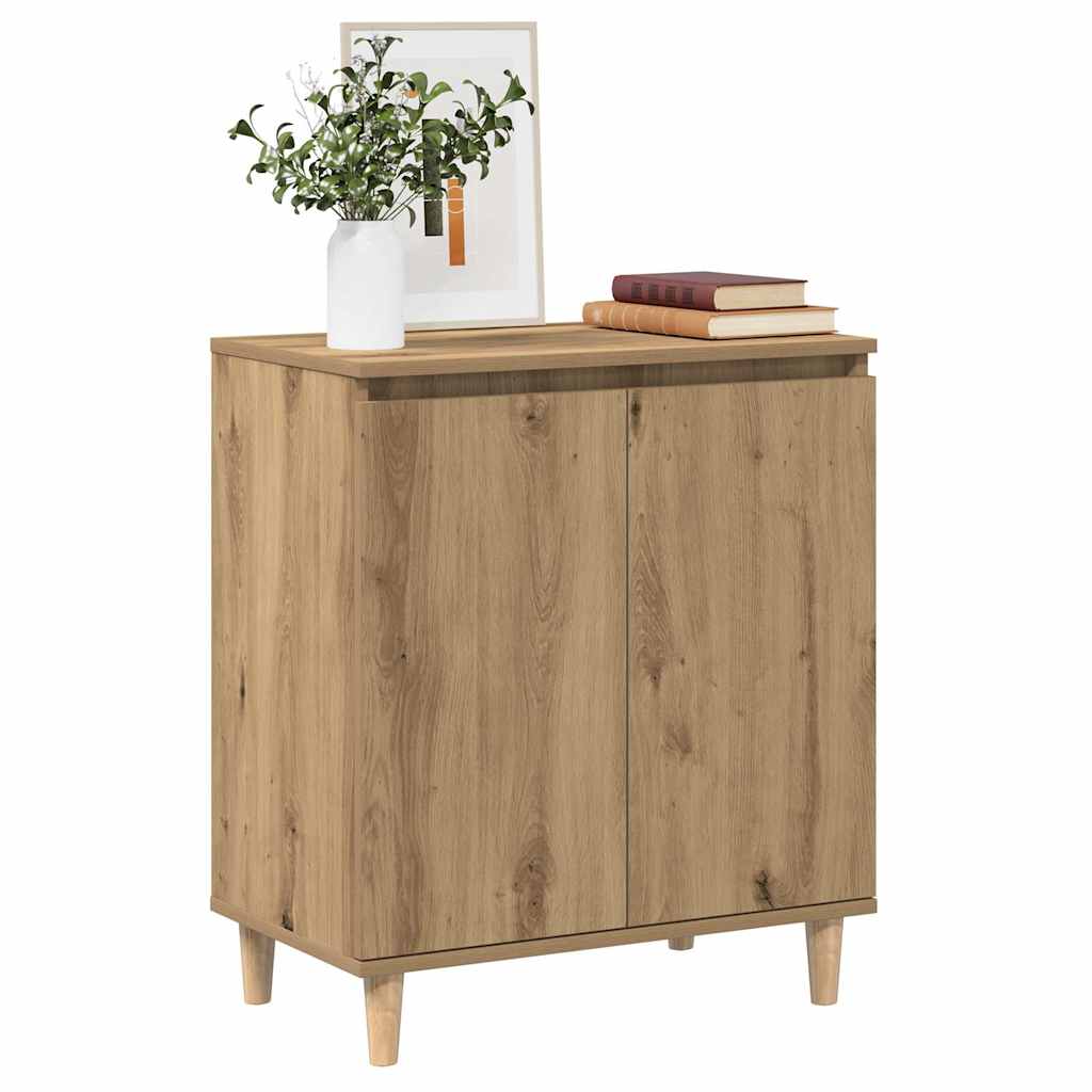 skænk 60x35x70 cm konstrueret træ egetræsfarve