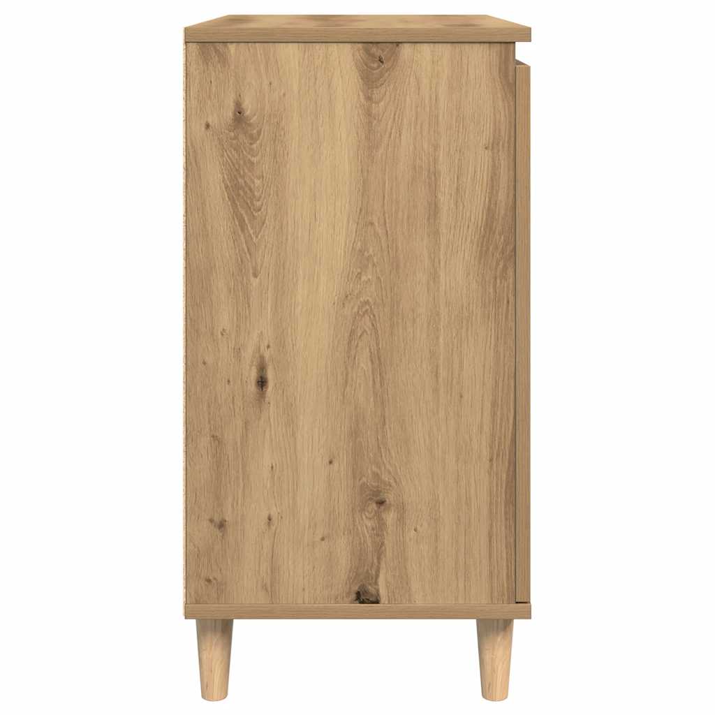 skænk 60x35x70 cm konstrueret træ egetræsfarve