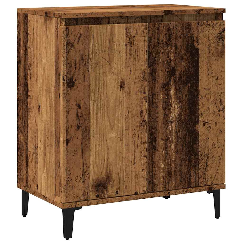 skænk 60x35x70 cm konstrueret træ antikt træ