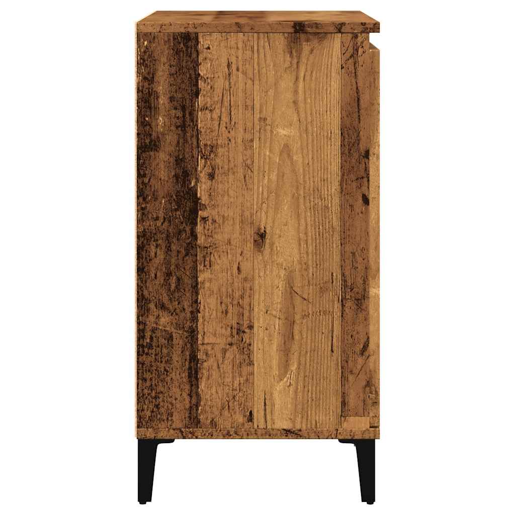 skænk 60x35x70 cm konstrueret træ antikt træ
