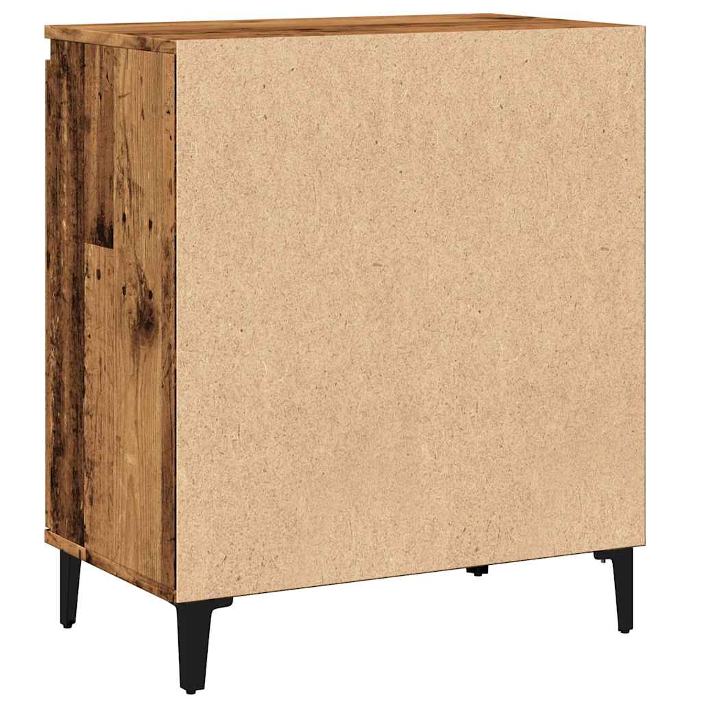 skænk 60x35x70 cm konstrueret træ antikt træ