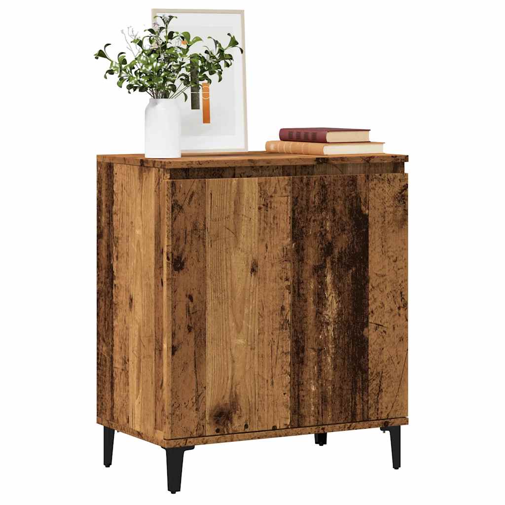 skænk 60x35x70 cm konstrueret træ antikt træ