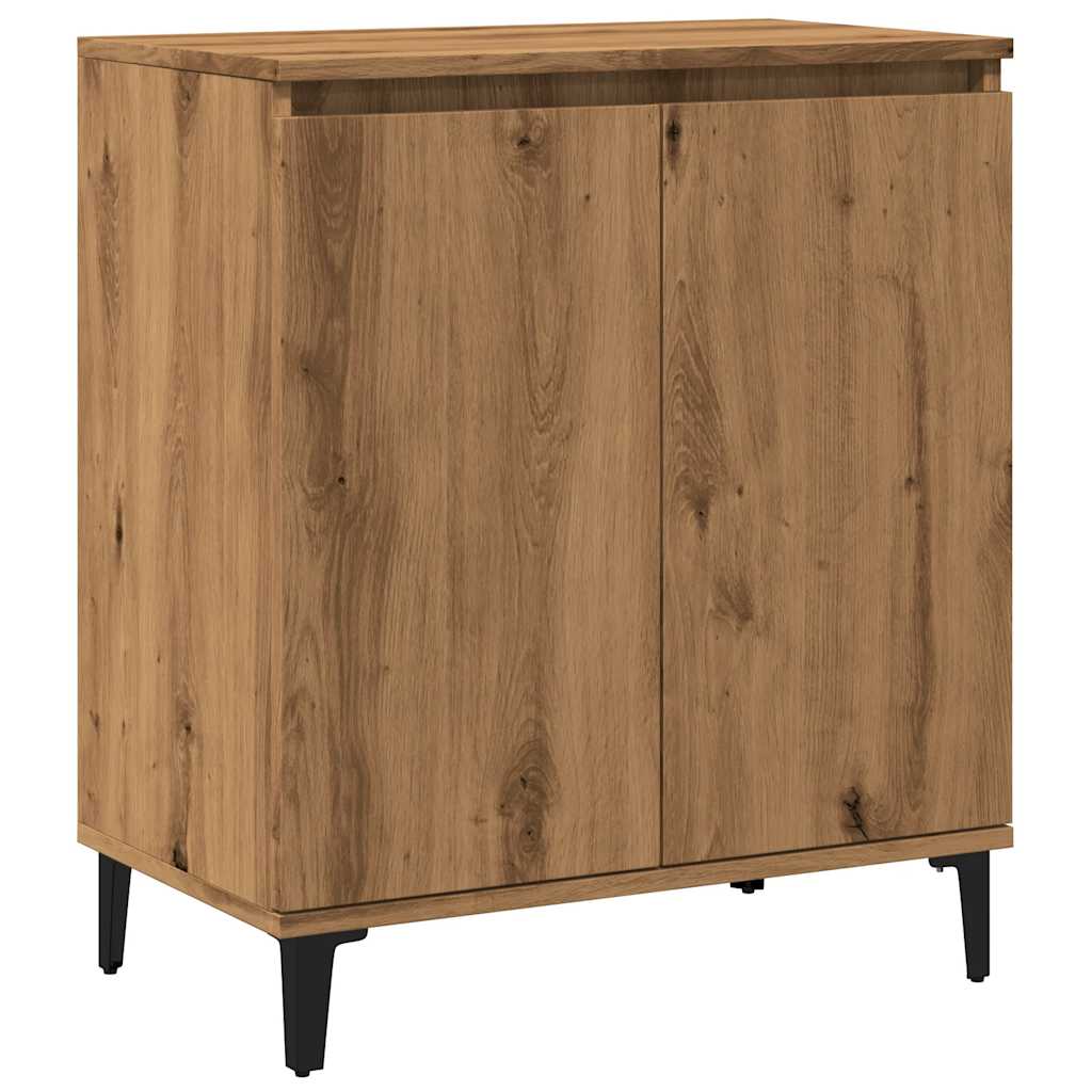 skænk 60x35x70 cm konstrueret træ egetræsfarve
