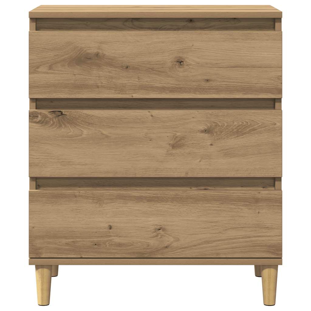 skænk 60x35x70 cm konstrueret træ egetræsfarve