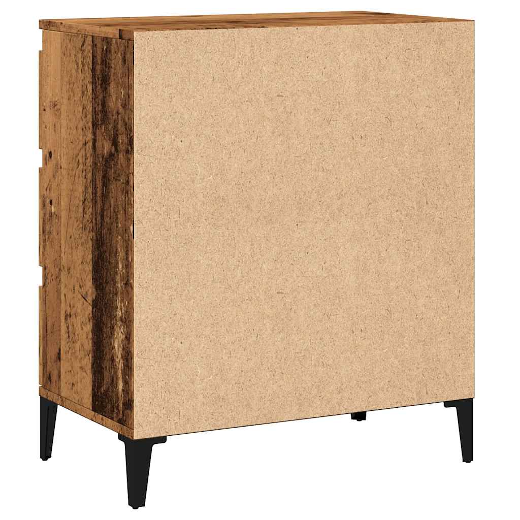 skænk 60x35x70 cm konstrueret træ antikt træ