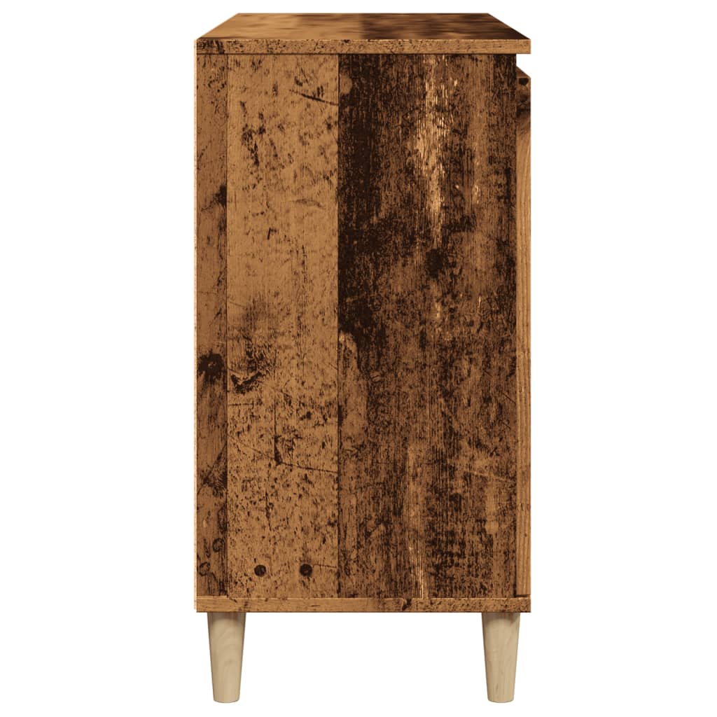 skænk 102x35x70 cm konstrueret træ antikt træ