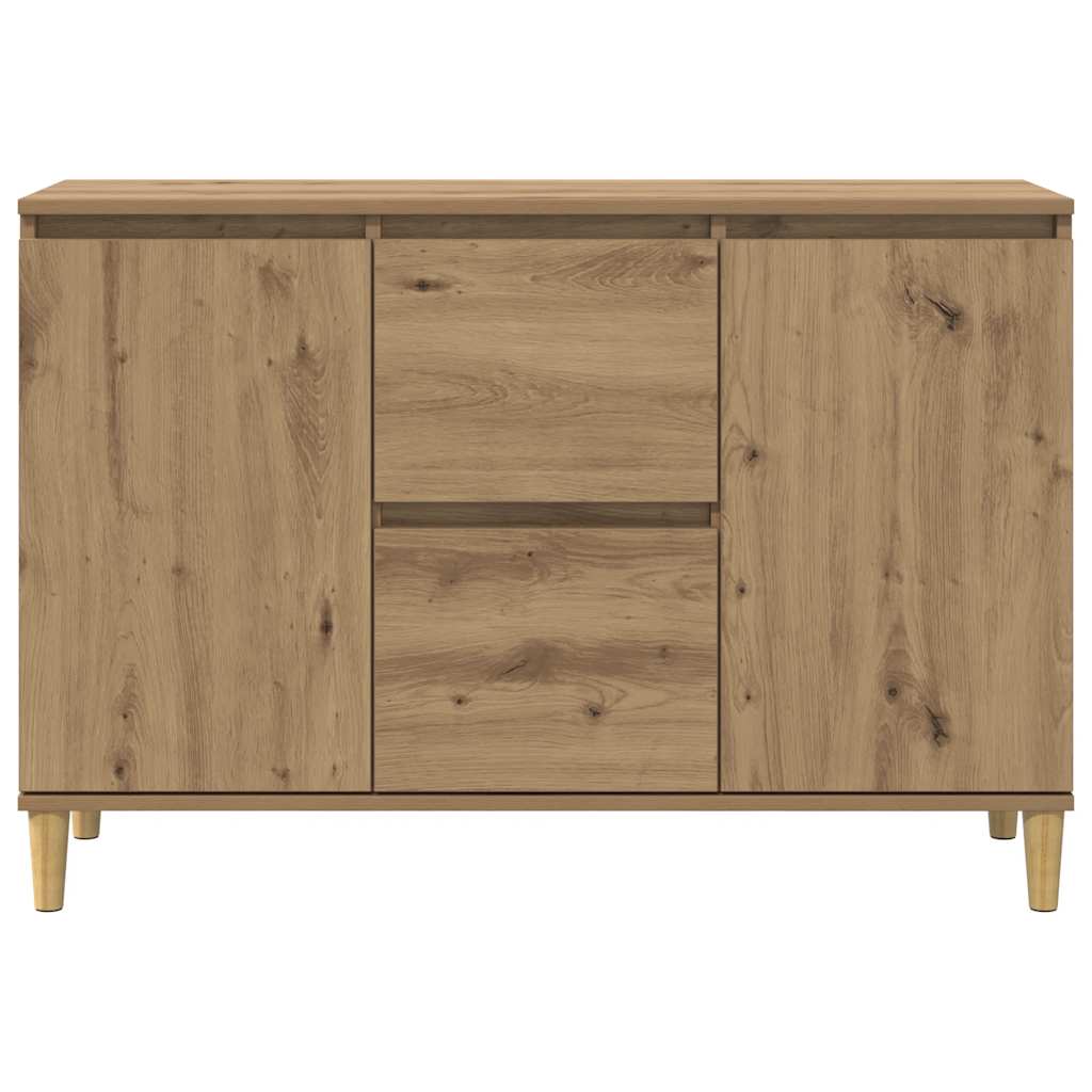 skænk 102x35x70 cm konstrueret træ kunsteg