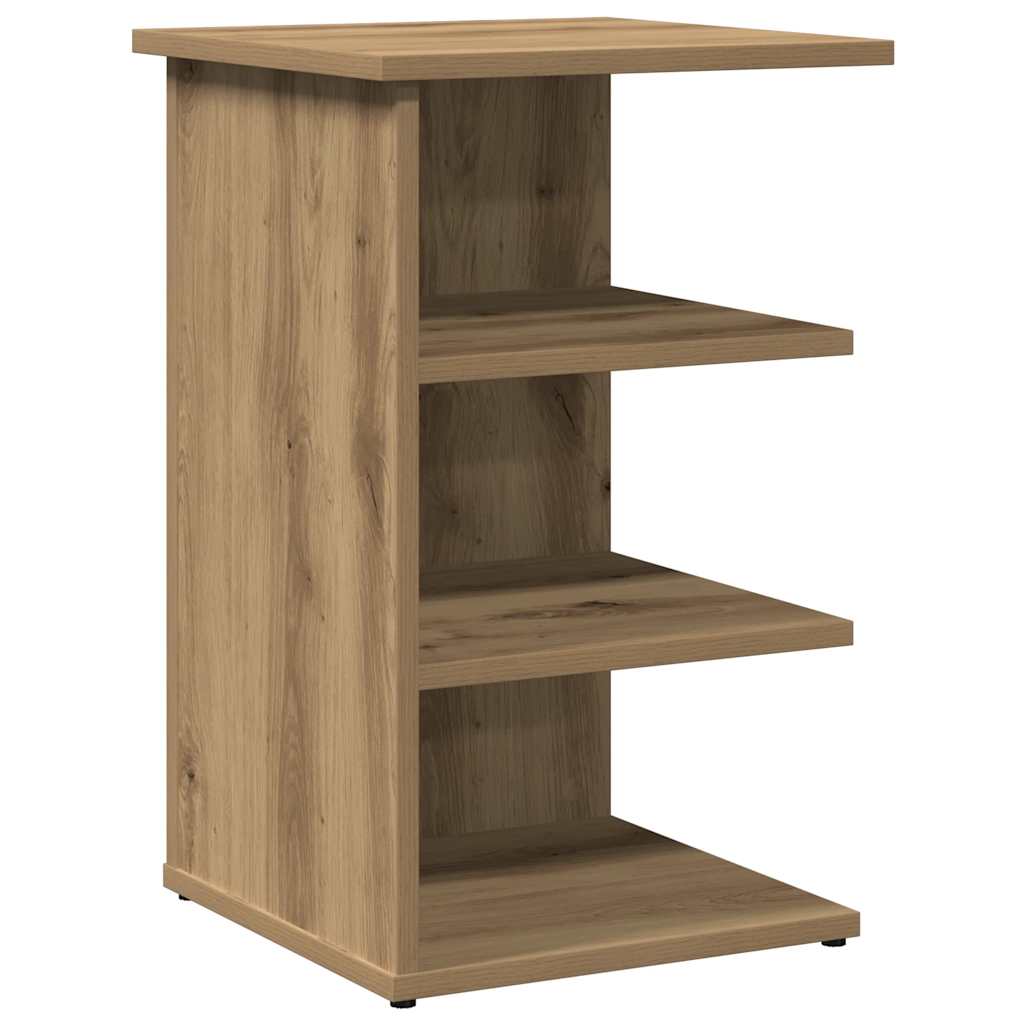 skænk 35x35x55 cm konstrueret træ egetræsfarve