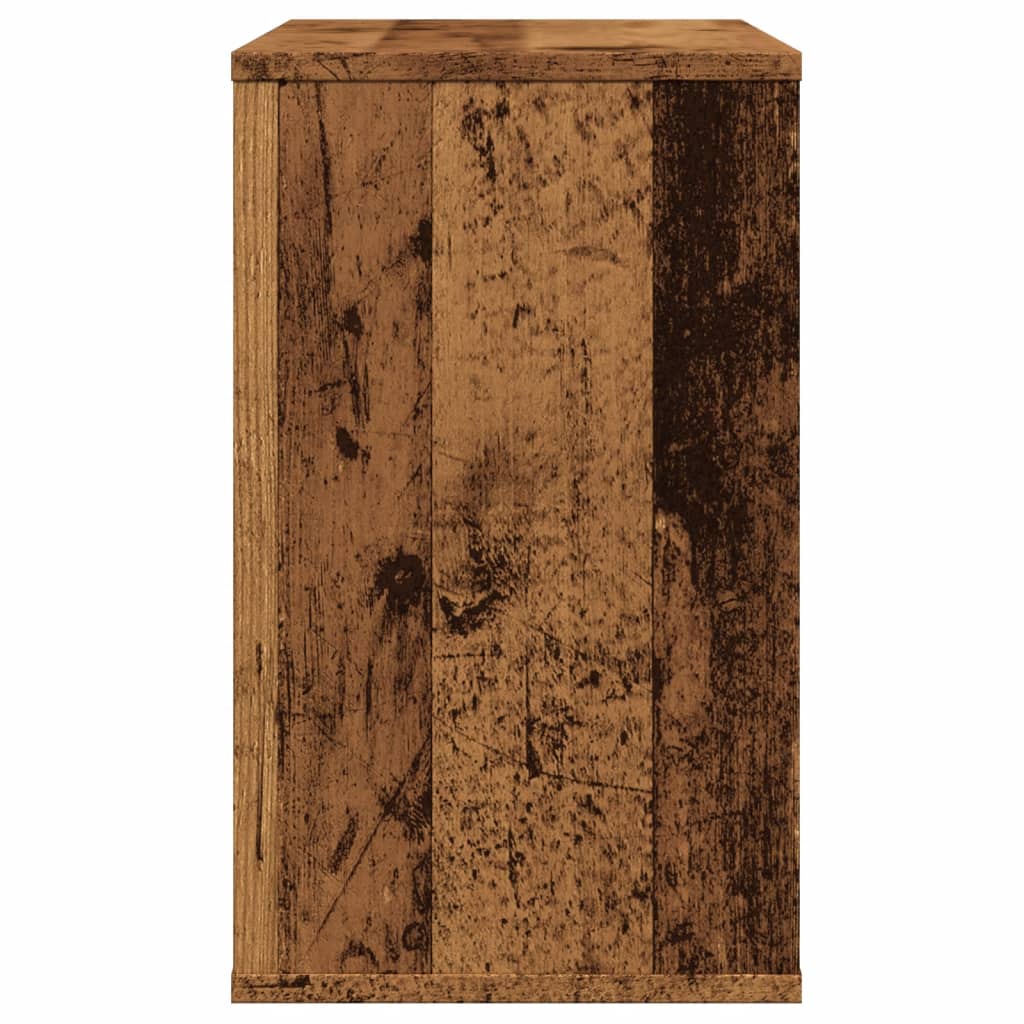 sideskab 60x30x50 cm konstrueret træ antikt træ