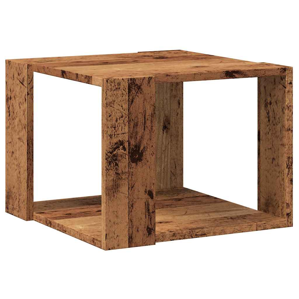 sofabord 40x40x30 cm konstrueret træ antikt træ