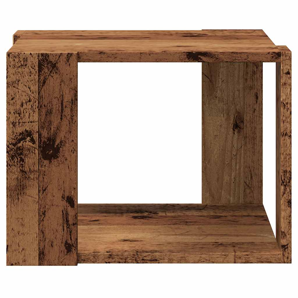 sofabord 40x40x30 cm konstrueret træ antikt træ