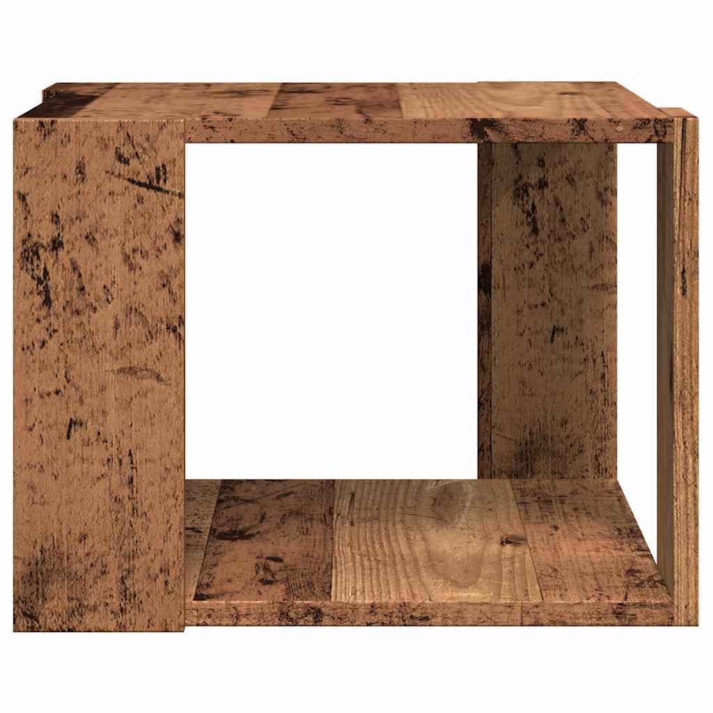 sofabord 40x40x30 cm konstrueret træ antikt træ