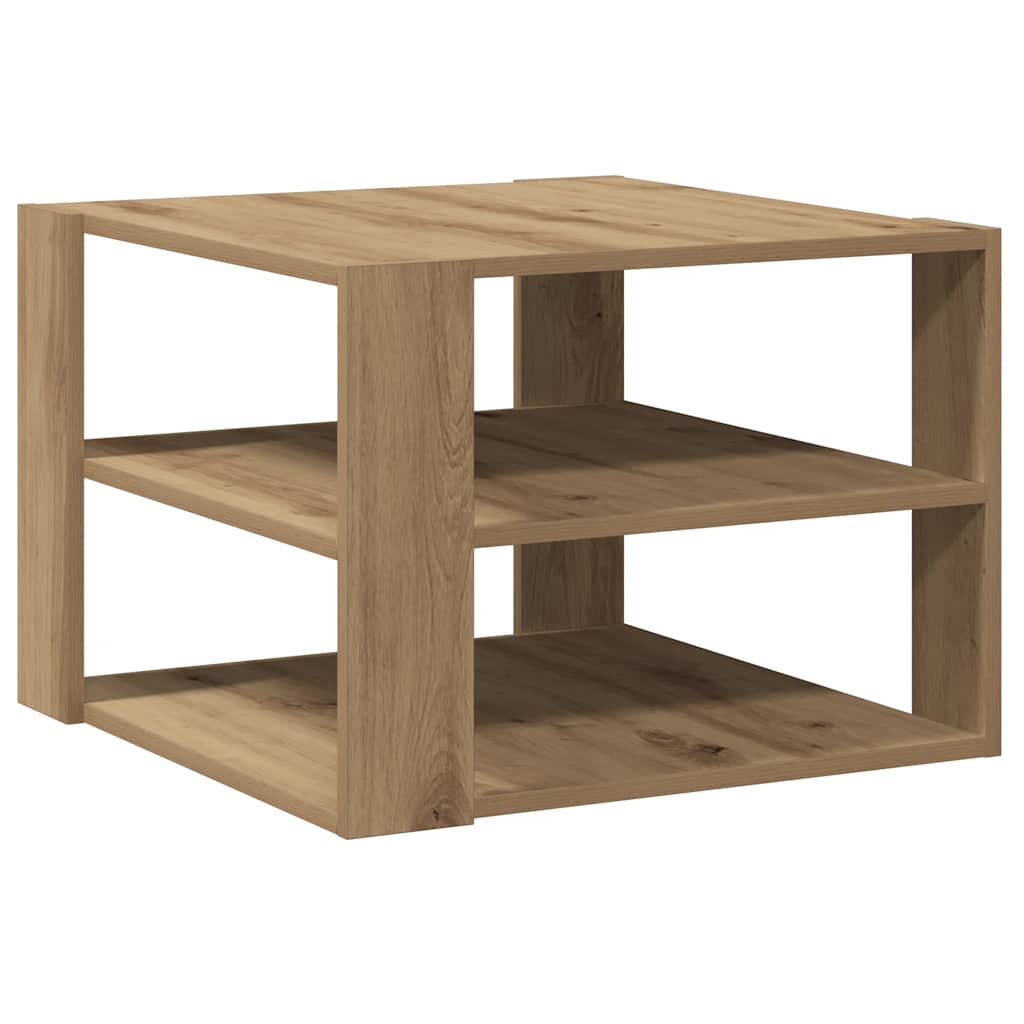 sofabord 58x58x40 cm konstrueret træ kunsteg