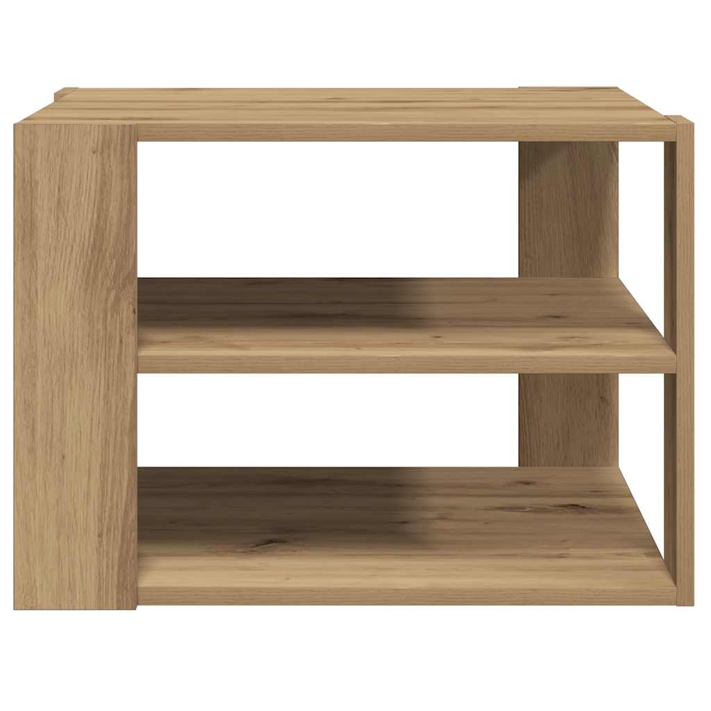 sofabord 58x58x40 cm konstrueret træ kunsteg
