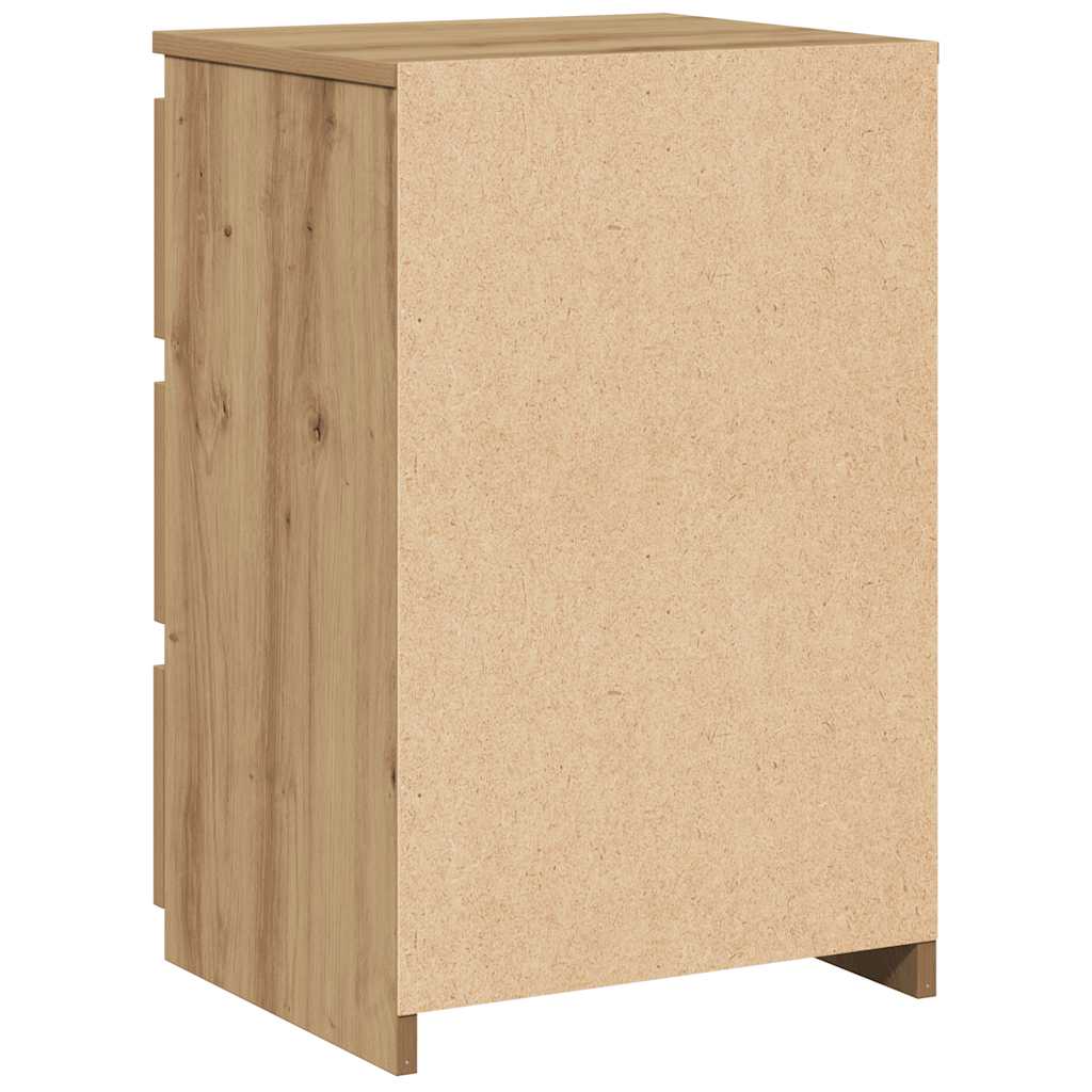 sengebord 40x35x62,5 cm konstrueret træ kunsteg