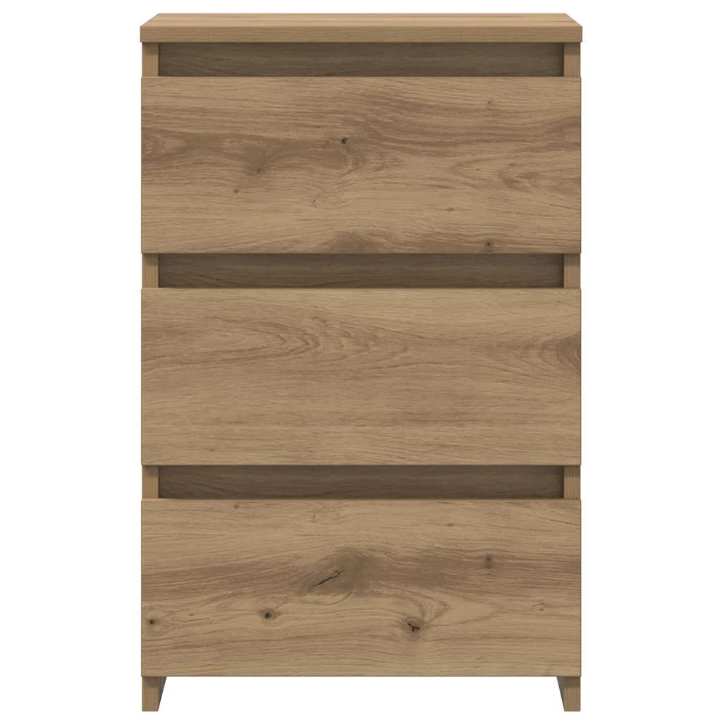 sengeborde 2 stk. 40x35x62,5 cm konstrueret træ kunsteg