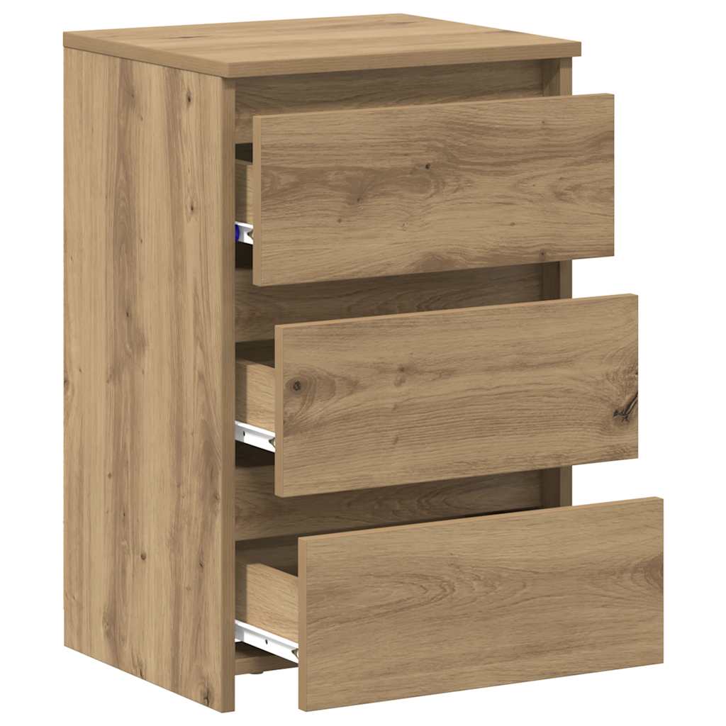 sengeborde 2 stk. 40x35x62,5 cm konstrueret træ kunsteg