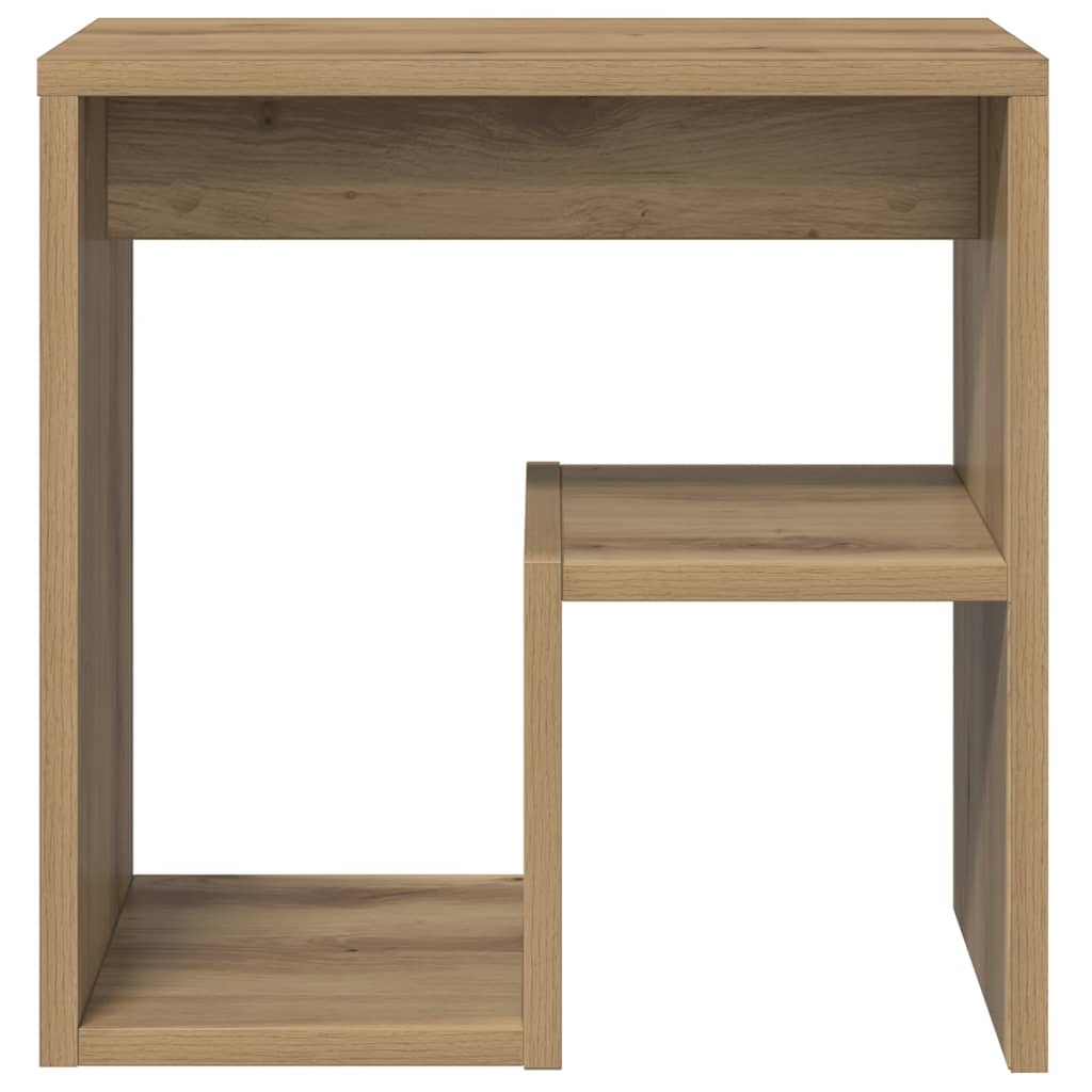 sengeborde 2 stk. 40x30x40 cm konstrueret træ egetræ