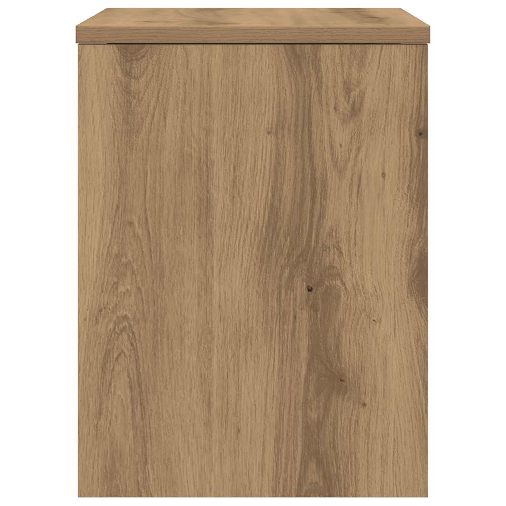 sengeborde 2 stk. 40x30x40 cm konstrueret træ egetræ