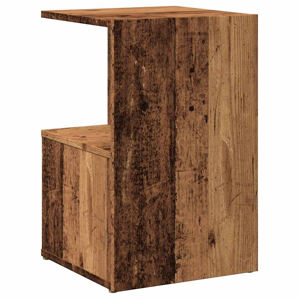 sengeskab 35x35x55 cm konstrueret træ antikt træ